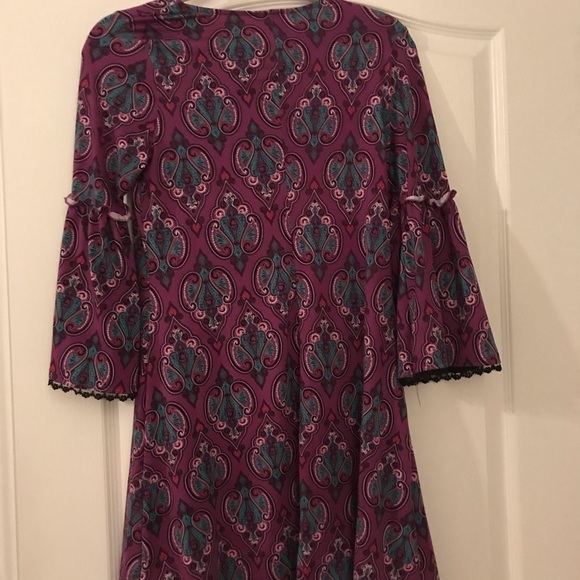Girls’ Long Sleeve Print Dress - Picture 3 of 3